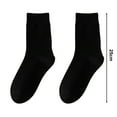 thumbnail image 6 of D-GROEE Solid Color Socks 3 Pairs Women Winter Socks Solid Color Soft Breathable Mid-tube High Elasticity Warm Anti-slip Lady Sports Socks Super Soft Polyester, 6 of 8