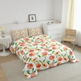 thumbnail image 3 of Erosebridal Teens Peach Bedding Comforter Set, Fruit Print Comforter Sets , Cartoon Reversible Down Comforter, Microfiber Room Decorative, 2 Pieces, 3 of 8