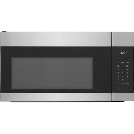 Frigidaire FMOS1746BS 1.7 cu. ft. Over-the-Range Microwave Oven featuring 1 000 Watts of power  a two-speed 300 CFM ventilation system  Quick Start and Auto Cook functions inished in stainless steel