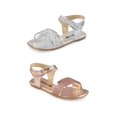 thumbnail image 1 of Combo 2X1 Sandalia Multicolor Brillante Ajuste Al Tobillo Con Hebilla Mundo Terra 031246, 1 of 3