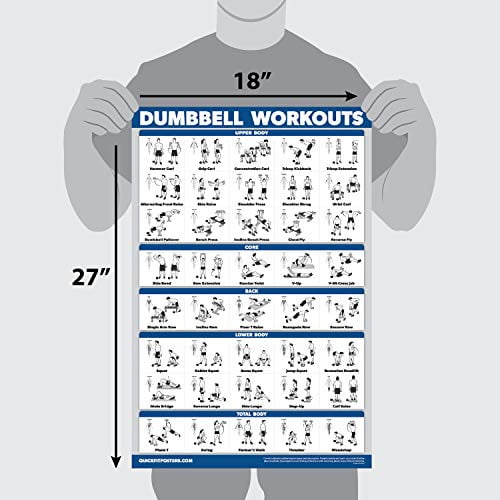 2 Pack Bodyweight Workout Exercise Poster Volume 18" x 27" LAMINATED