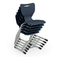 thumbnail image 3 of MooreCo Hierarchy Cantilever School Chair, 5 Pack-Navy-33.5"H x 19.3"W x 19.5"D, 3 of 3