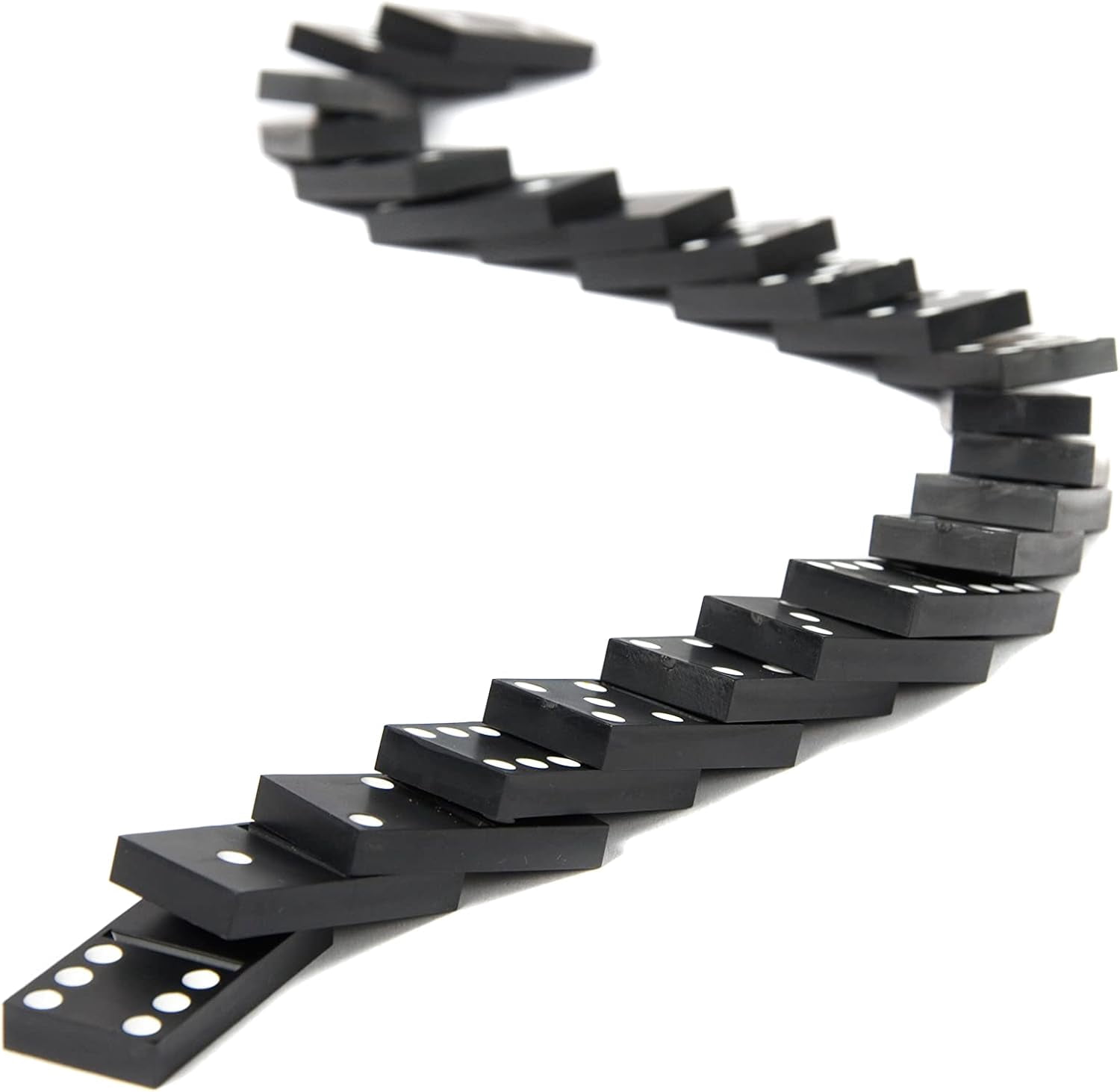 Traditional Domino game - 28 pieces plus wooden box and sliding