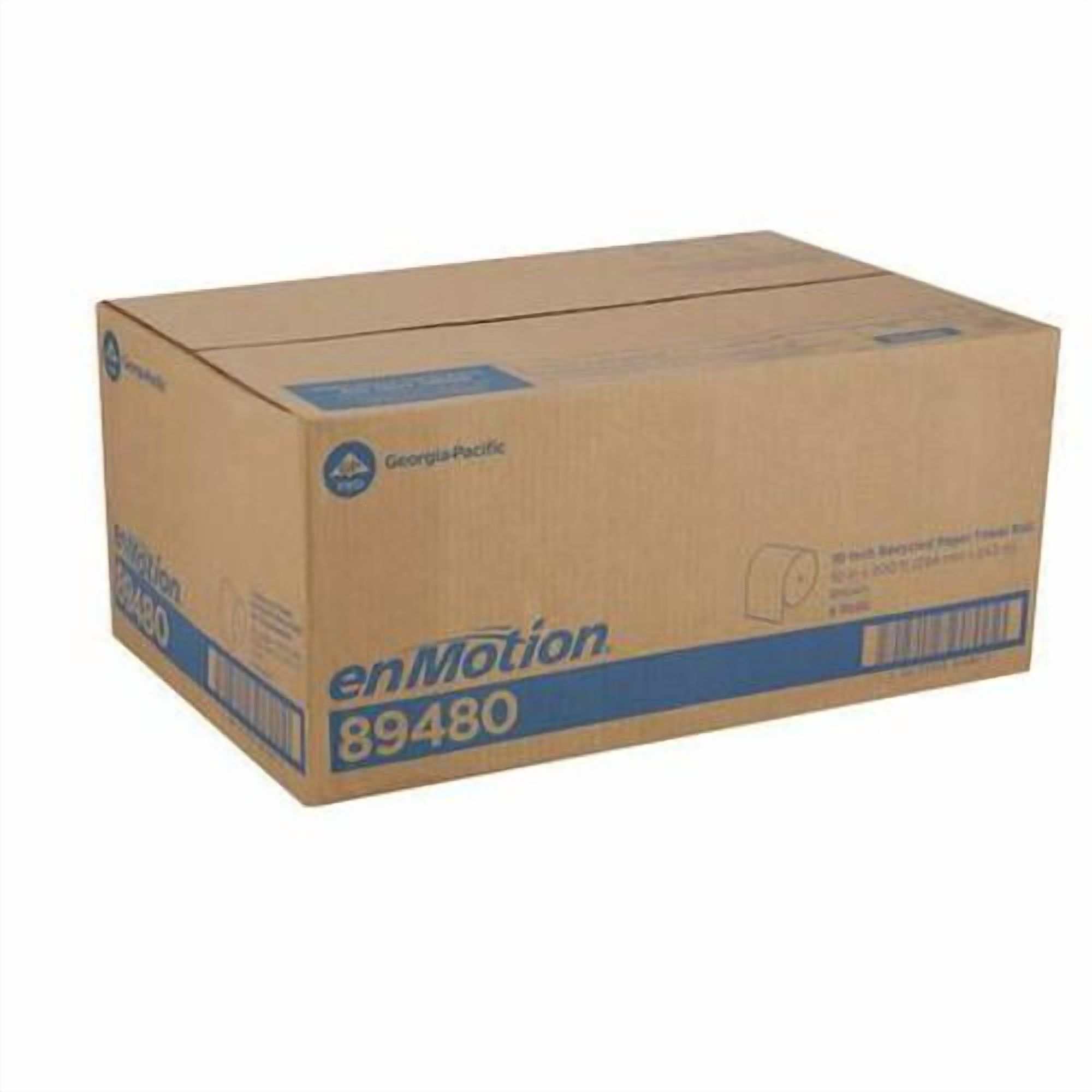 Georgia-Pacific enMotion Hardwound Paper Towels, 1 Ply, Continuous Roll Sheets, 800 ft, Brown, 6 PK