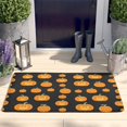thumbnail image 2 of Halloween Pumpkin Door Mat,Home Decor Indoor Outdoor 17x31.5 Inch Pumpkin Skull Bat Spider Floor Mat for Outdoor Entrance Entry Entryway, 2 of 4