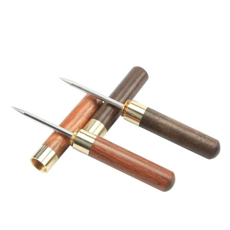 

2pcs Stainless Steel Tea Needle Tea Tool with Wooden Handle for Breaking Prying Tea Cake Brick (Rosewood and Ebony)