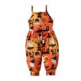 thumbnail image 2 of Coerni Kids Halloween Jumpsuit Toddler Girls Halter Backless Romper Baby Kid Jumpsuit Pants Clothes with Pocket Size 1-6 T, 2 of 6
