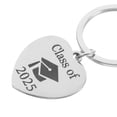 thumbnail image 3 of Inspirational Graduation Keychain Students Class Of 2025 Key Chain Stainless Steel Keepsake Novelty Keychains For College High School Seniors, 3 of 7