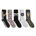 thumbnail image 1 of Pack de 5 calcetines Pokemon Crew Casual para hombre, color gris surtido, 1 of 2