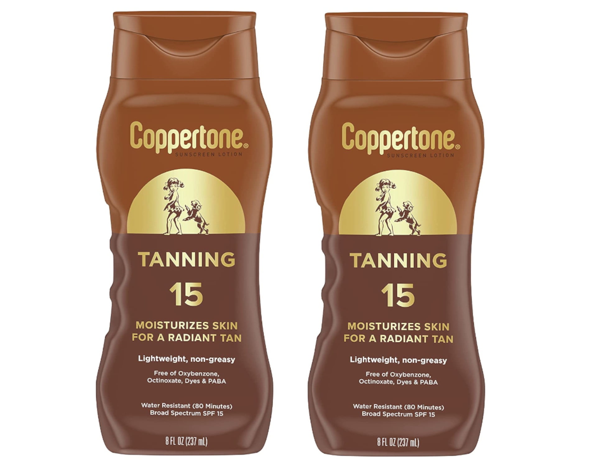 Coppertone Tanning Sunscreen Lotion SPF 8, Moisturizing, Water