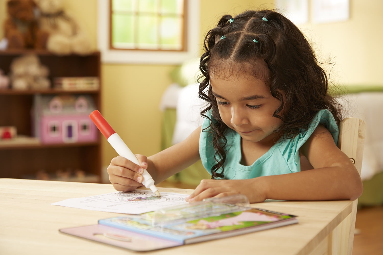 Melissa & Doug On the Go ColorBlast! Activity Books Set - Fairy, Princess, and Sea Life