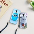 thumbnail image 2 of Lg G7 ThinQ G7+ G7 Plus Fit G7Fit funda Panda Minions Doraemon impreso funda con correa, 2 of 4