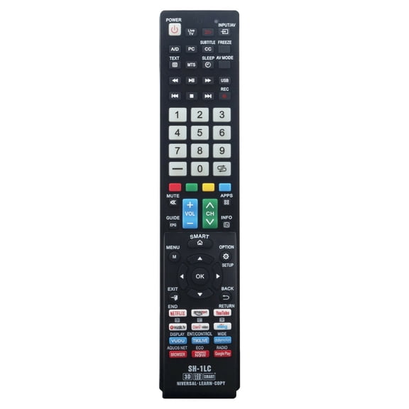 Universal Remote Control SH-1LC for Sharp LCD LED TV
