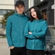 thumbnail image 4 of Chaqueta ligera unisex con protección UV, capucha ajustable y cierres elásticos en mangas - Ideal para ciclismo, senderismo y viajes - Disponible en azul cielo talla L (2802#), 4 of 6