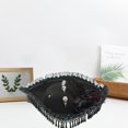 thumbnail image 3 of Slccxzc Fabric Tricorn Pirate Hat Lace Floral Decor Adult Headwear, 3 of 7