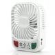thumbnail image 2 of Mini ventilador de escritorio con batería de iones de litio USB recargable portátil con luz LED para uso en el hogar y la oficina (blanco), 2 of 4