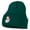 Dk Green, variant on Santa Claus Head Embroidered Long Knitted Beanie - Royal OSFM