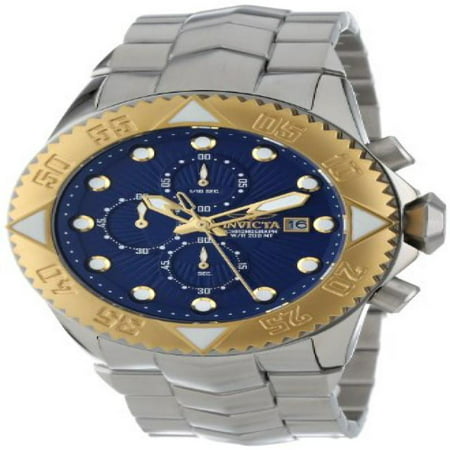 Invicta Men's 13098 Pro Diver Chronograph Blue Textured Dial Stainless Steel Watch