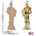 thumbnail image 2 of Personas de cartón recortadas de cartón vertical C-3PO Star Wars, 2 of 5