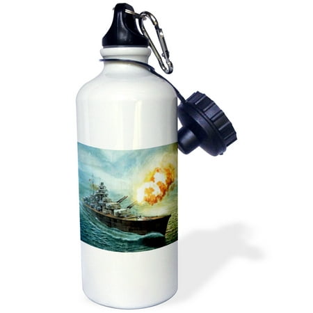 

3dRose Painting Of Battleship Bismark.jpg - Straw Water Bottle 21-ounce