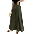 thumbnail image 3 of ZANZEA Women Culottes Wide Legs Palazzo Long Pants Pull On Trousers, 3 of 4