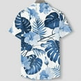 thumbnail image 5 of Mens Hawaiian Shirt Stylish Floral Pattern Short Sleeves Button Down Shirts Tropical Vacation Casual Tees Tops, 5 of 5