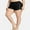 Whi-Bla, variant on Alove Women Plus Size Swim Shorts High Waist Board Shorts Stretchy Color Contrast Swimsuit Bottoms