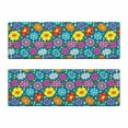 thumbnail image 2 of Flower Bench Cushion Set of 2, Flowering Spring Freshness Playroom Daisy Peony Lily Petals, Standard Size Foam Pad and Decorative Cover, Multicolor, by Ambesonne, 2 of 4