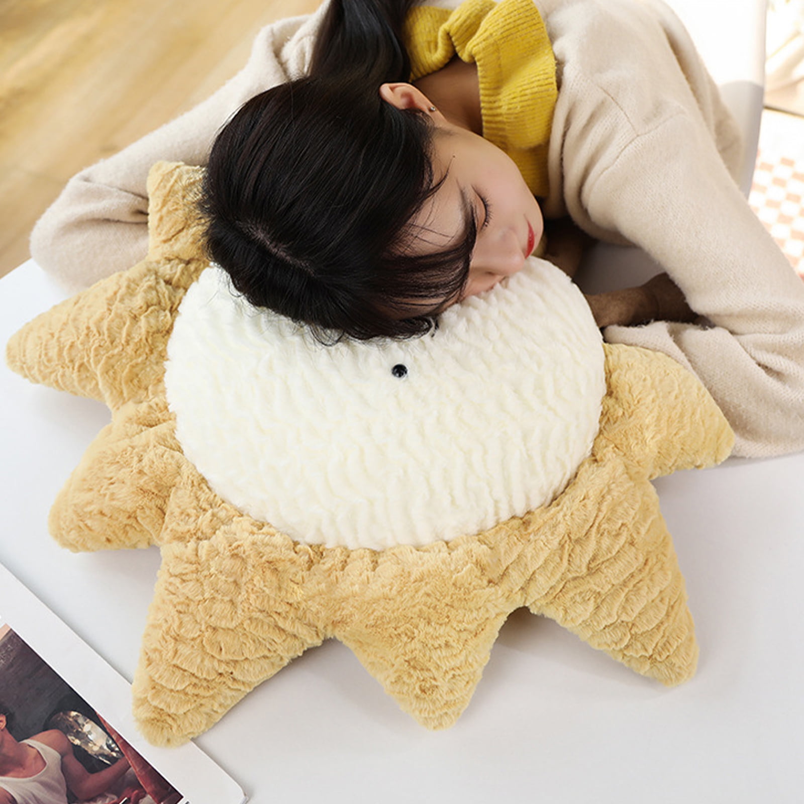 eamve 3d giant soft sun cushion pillow,sun cloud plush pillow