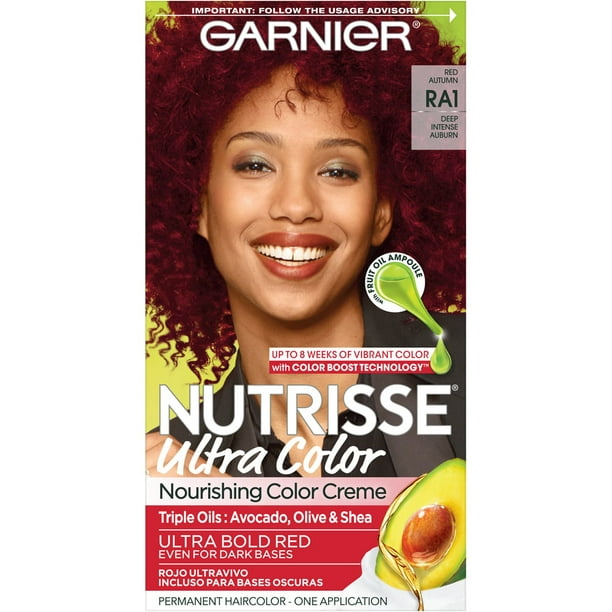Garnier Nutrisse Nourishing Hair Color Creme, RA1 Red Autumn 