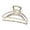 Matt Silver, variant on QinGoo Medium Metal Hair Claw Clip for Women Hair Friendly Accessory, 1 Count, 3.15 Inch, Rose Gold