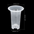 thumbnail image 2 of Uxcell 6.7" Plastic Orchid Pot with Holes Garden Plant Container, Clear 2 Pack, 2 of 5