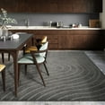 thumbnail image 3 of Luxe Weavers Modern Geometric Wave Anthracite 5x7 Area Rug, Stain Resistant Carpet, 3 of 9