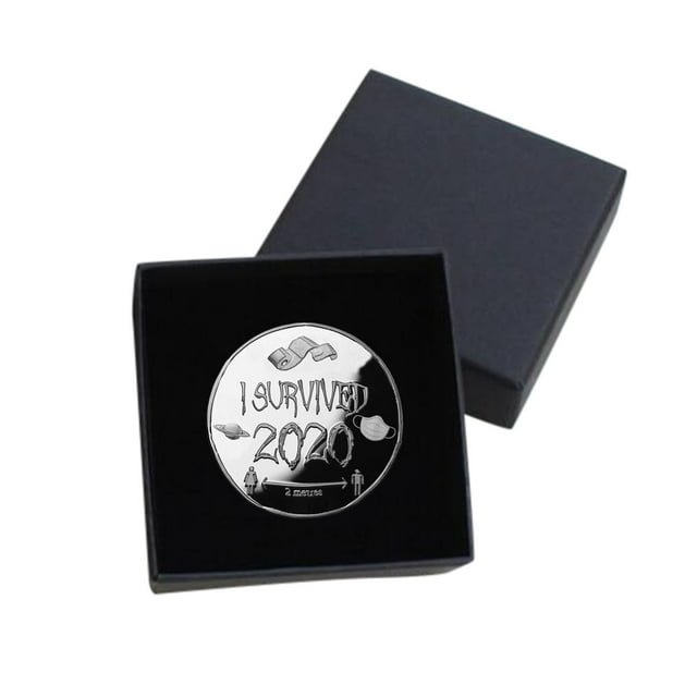 HONGLIN J'ai Survécu 2020 Pièce Commémorative Souvenirs du Passé Cadeau Souvenir Spécial