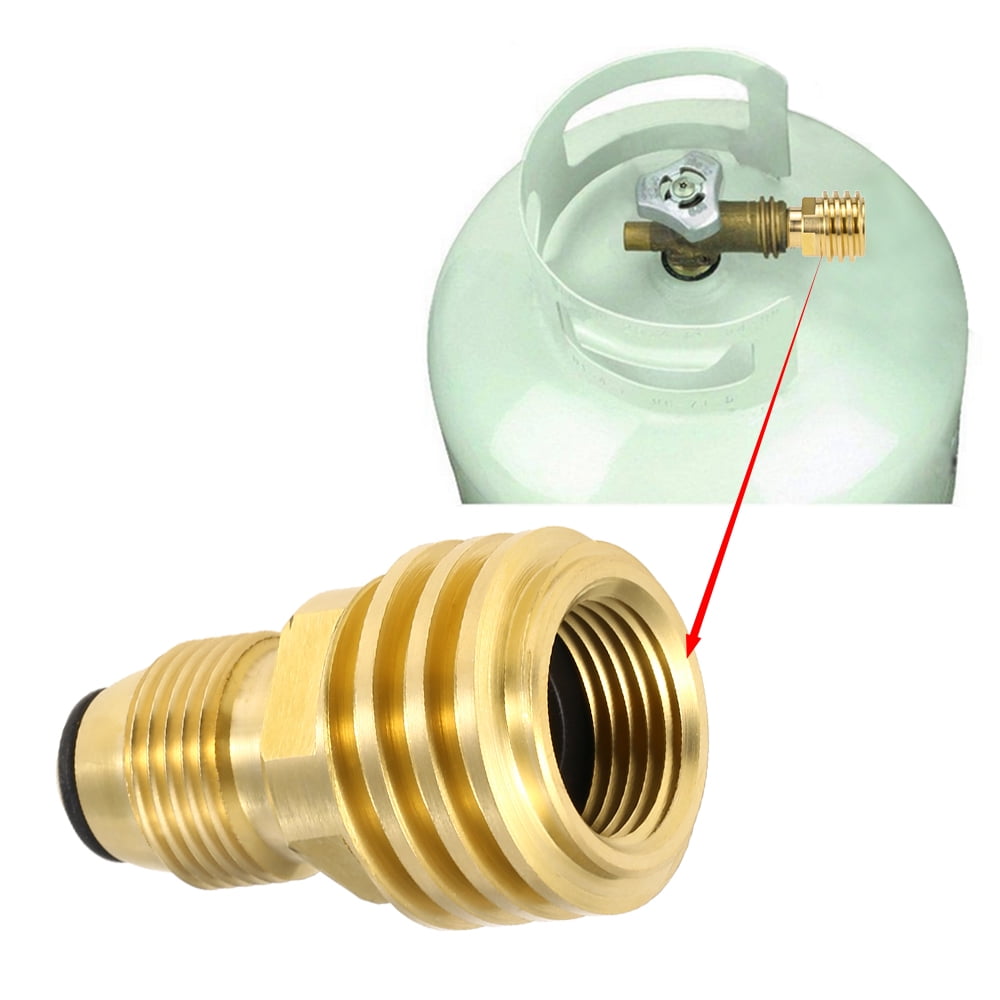 Old to Propane Tank Connection Type Hose or Regualtor Solid Brass Regulator Valve Accessory Universal Fit Uniflasy Propane Tank Adapter Converts POL LP Tank Service Valve to QCC1 Type1