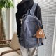 thumbnail image 5 of Mochila de pana de moda para mujer, de color puro, a rayas, Harajuku, mochila escolar para adolescentes, mochila de lujo para chicas, mochila bonita para mujer, 5 of 5