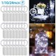 thumbnail image 4 of Guirnalda de luces LED de 10 luces, funciona con pilas, 10 LED, 1 m, resistente al agua, con alambre de cobre plateado, ideal para fiestas, bodas, tarros de cristal, manualidades, Navidad y bricolaje., 4 of 8