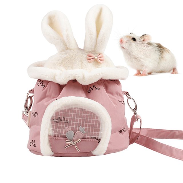 Hamster Carrier Bag Portable Pet Carrier Hamster Outgoing Bag for Small Animals