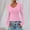 03# Pink, variant on Womens Long Sleeve T Shirts 2025 Fall Trendy V Neck Slim Fit Basic Crop Tops Casual Going Out Top Orange XL