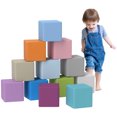 thumbnail image 1 of Soozier 12 Piece Foam Blocks Soft Play Equipment for Kids, 1 of 9