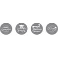 thumbnail image 2 of Darling Souvenir 190 Pcs Graduation Theme Custom Stickers for chocolate Candy Labels-Gray, 2 of 2