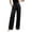 AB667 Black, variant on Satin Dress Pants For Women Straight Leg High Waisted Formal Trousers Solid Color Work Business Suit Pants,Black,Size S-Xl