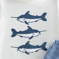 thumbnail image 3 of Sopiago Toddler Baby Boy Summer Clothes 1T 2T 3T 4T Cute Animal Print Short Sleeve T-Shirts Tops Drawstring Shorts Outfits(White,2-3 Years), 3 of 3