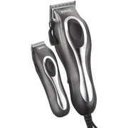 Wahl Deluxe Chrome Pro Complete Men's Haircut Trimmer Kit with Storage Case, Black