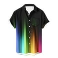 thumbnail image 2 of Njoeus Men's Athletic Shirts & Tees Big & Tall Tops Shirts for Men, Men's Casual Pockets Tees Shirt Printing Button Up Party Beach Shirt Tops Blouse Men's Tank Tops, 2 of 5