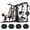 100LB Black Weights Package, variant on Home Gym Station,Multifunctional Home Gym Equipment,Workout Station with 150LBS Weight Stack,Exercise Equipment with Pulley System for Full Body Training