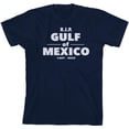 thumbnail image 3 of RIP Gulf of Mexico 1607-2025 Youth Navy Blue Crew Neck Short Sleeve Tee-Medium, 3 of 4