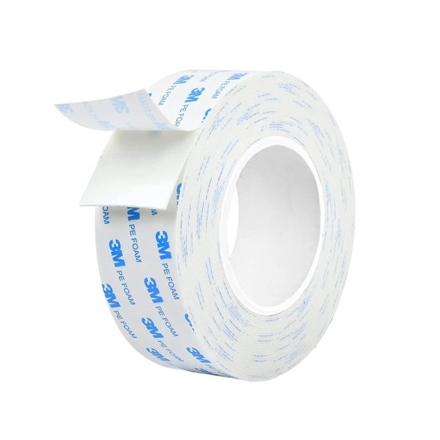 (20 mm x 3 m) Cinta adhesiva de doble cara 3M para interiores y exteriores, resistente al agua, cinta de montaje para He