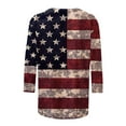 thumbnail image 5 of Weiqiqre Summer Dresses for Women 2025 Patriotic American Flag Printed T-Shirt Summer Novel Round Neck Short Sleeve Shirts, 5 of 5