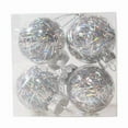 thumbnail image 3 of Christmas Ball Ornaments 4 Pcs - 2 inch Large Shatterproof Christmas Balls, Transparent Ball Colored Ribbon Decorations Indoor, Holiday Party Hanging Ornaments for Xmas Tree, Wreath, Vines, Red, 3 of 7